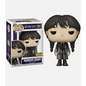 Funko Pop! Wednesday Addams # 1311 Hot Topic Exclusive Metallic Toy Collectible